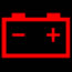 Renault TWINGO Battery Charge Dashboard Warning Light Symbol