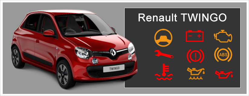 Renault TWINGO dashboard warning lights