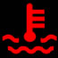 Renault TWINGO Engine Coolant Temperature Dashboard Warning Light Symbol