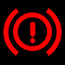 Renault TWINGO Handbrake / Brake Circuit Fault (Red Exclamation Mark) Dashboard Warning Light Symbol