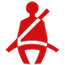 BMW 2 Series Seat Belt Reminder Dashboard Warning Light Symbol