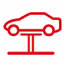 BMW 2 Series Vehicle Check (car on ramp) Dashboard Warning Light Symbol