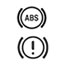 Mazda 3 Electronic Brake Force Distribution (exclamation mark in circle + ABS) Dashboard Warning Symbol Light