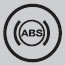 Fiat Panda Anti-lock Braking System (ABS) Failure Dashboard Warning Light Symbol