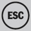 Fiat Panda Electronic Stability Control (ESC) Dashboard Warning Light Symbol