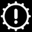 Ford EcoSport Powertrain (cog and exclamation mark) Dashboard Warning Light Symbol