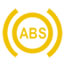 Vauxhall Meriva (Opel Meriva) ABS (Anti Lock Braking System) Dashboard Warning Light Symbol