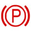 Vauxhall Meriva (Opel Meriva) Electronic Parking Brake (Red P in Circle) Dashboard Warning Light Symbol