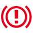 Citroën C4 Picasso / Grand Brake (Red Exclamation Mark) Dashboard Warning Light Symbol