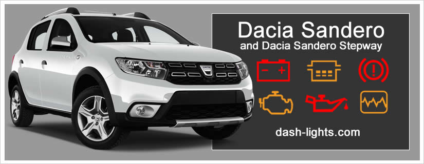 Slået lastbil Afgang varsel Dacia Sandero / Sandero Stepway Dashboard Warning lights Meaning