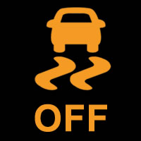 Dynamic Stability Control OFF Dashboard Warning Light Symbol