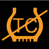 Traction Control Off / Fault Dashboard Warning Light Symbol