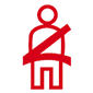 Citroën DS3 / DS Automobiles DS 3 Seat Belt Dashboard Warning Light Symbol