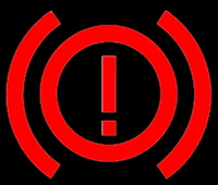 Dacia Duster Handbrake / Brake (Red Exclamation Mark) Dashboard Warning Lights Symbols Meaning