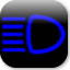 High / Main Beam Headlights Warning Symbol