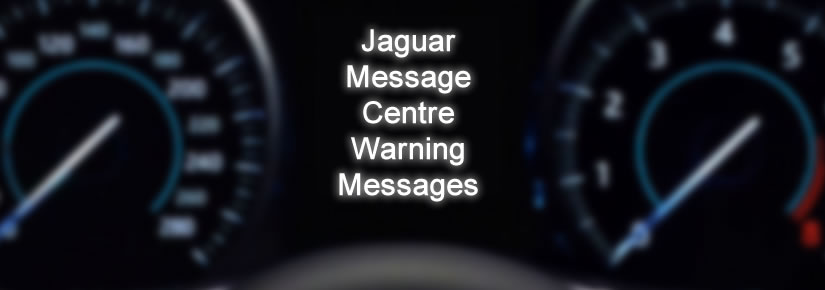 Jaguar Warning Messages