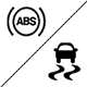 Suzuki Swift ABS and Traction Control Dashboard Warning Light Symbol
