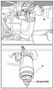 How to drain water from fuel cartridge on the TX4 Taxi