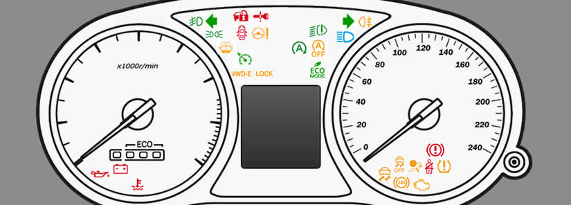 Mitsubishi Outlander Dashboard Warning Lights