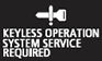 Mitsubishi Outlander Keyless Operation System Service Required Dashboard Warning Light