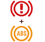 Peugeot 3008 electronic brake force distribution (EBFD) Dashboard Warning Light