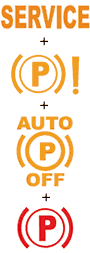 Peugeot 3008 SERVICE +  Parking Brake Fault + AUTO Release OFF + Parking Brake ON Dashboard Warning Light