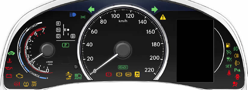 Lexus CT 200H Dashboard Warning Lights