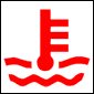 Vauxhall Opel Insignia Engine Coolant Temperature Dashboard Warning Symbol