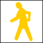Vauxhall Opel Insignia Pedestrian Detected Ahead Dashboard Warning Symbol