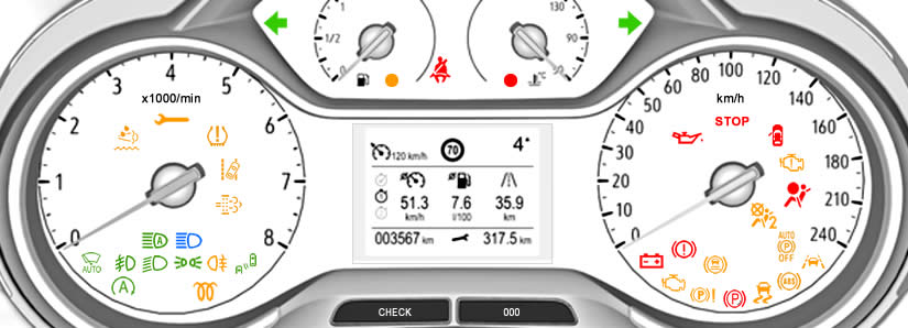 Vauxhall Grandland X Dashboard Warning Lights