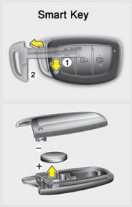 Hyundai i30 Mk 2 Smart key battery replacement