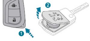 Peugeot 108 Remote Control Key Fob Battery Replacement Guide