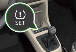 Škoda Citigo Tyre Pressure Monitor Button