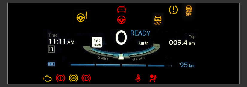 BMW i3 Dashboard Warning Lights