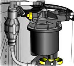 Vauxhall Vivaro Draining the Fuel Filter