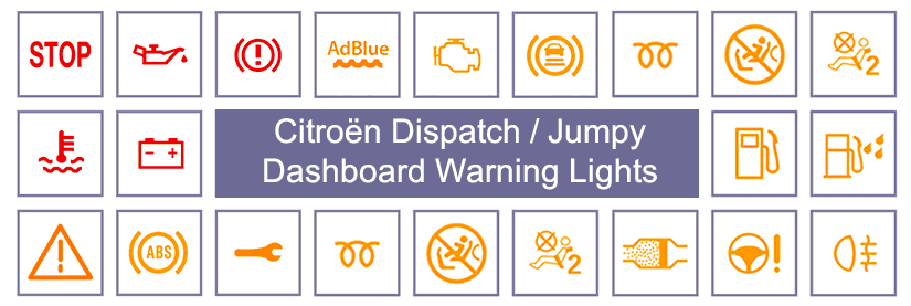 Citroën Dispatch Dashboard Warning Lights