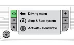 Citroën Dispatch / Citroën Jumpy Auto Stop Start Touch Screen Controls