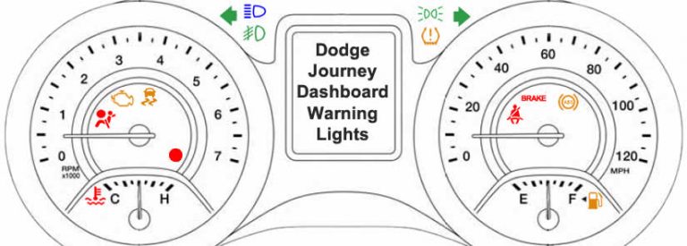 2010 dodge journey lights on dash