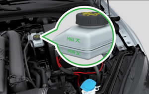 Škoda Superb brake fluid reservoir tank