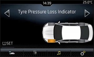 Škoda Superb Infotainment Tyre Pressure Reset Procedure