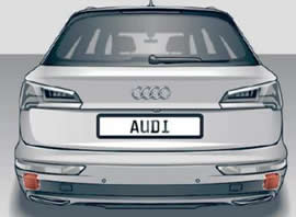 Audi Q5 Side Assist sensor location