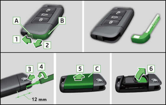 Škoda Superb Mk 3 (2015 - present) KESSY Key