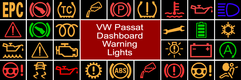 fra nu af Hav høg VW Passat Dashboard Warning Lights - DASH-LIGHTS.COM