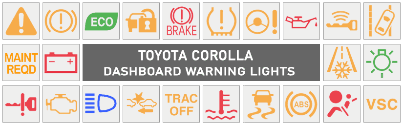 Toyota Corolla Dashboard Warning Lights