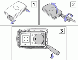 Toyota Corolla smart key battery change guide