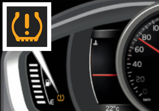 Volvo XC60 tyre pressure monitor reset guide