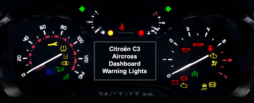 Citroën C3 Aircross Dashboard Warning Lights