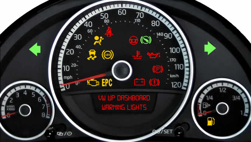 VW Up Dashboard Warning Lights