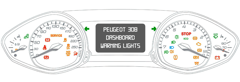 Peugeot 308 Dashboard Warning Lights DASH LIGHTS COM