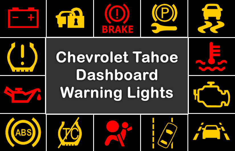 parti strække Proportional Chevy Tahoe Dashboard Warning Lights - DASH-LIGHTS.COM